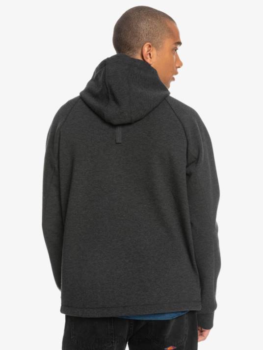 Hommes Quiksilver sweat à capuche demi-zip D6PT1370 bruyère fantôme