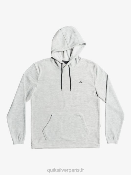Hommes Quiksilver sweat à capuche essentiel D6PT1490 gris clair chiné