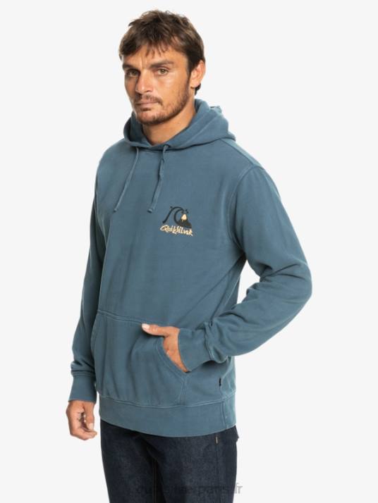 Hommes Quiksilver sweat à capuche néon D6PT1355 mer de Béring