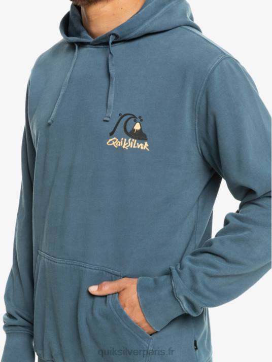 Hommes Quiksilver sweat à capuche néon D6PT1355 mer de Béring