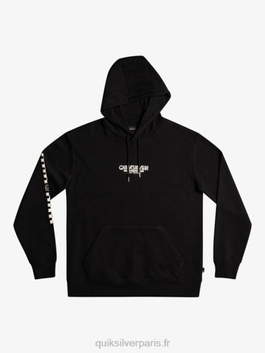 Hommes Quiksilver sweat à capuche omni check D6PT1486 noir