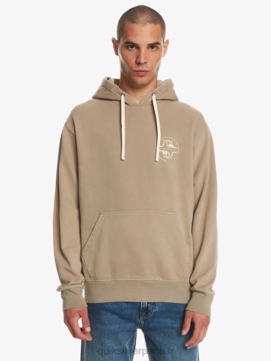 Hommes Quiksilver sweat à capuche sweet as slab D6PT1219 plaza taupe