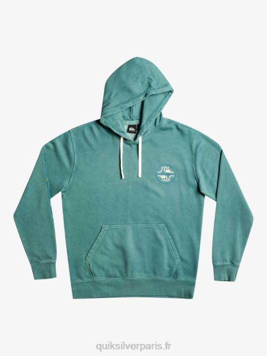 Hommes Quiksilver sweat à capuche sweet as slab D6PT1220 bleu de bretagne
