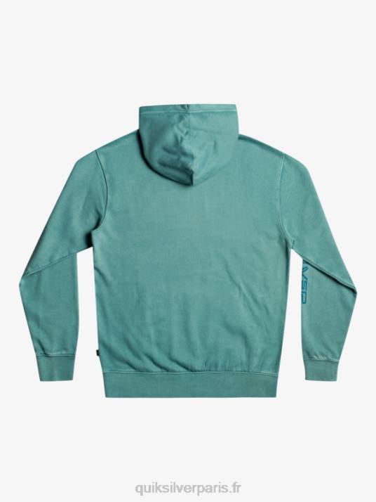 Hommes Quiksilver sweat à capuche sweet as slab D6PT1220 bleu de bretagne