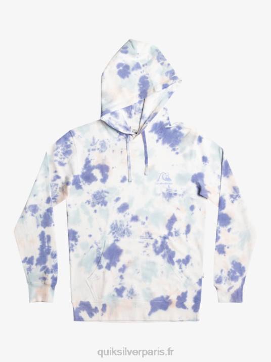 Hommes Quiksilver sweat à capuche tie-dye nuageux D6PT1502 pêche fouet nuageux tie dye