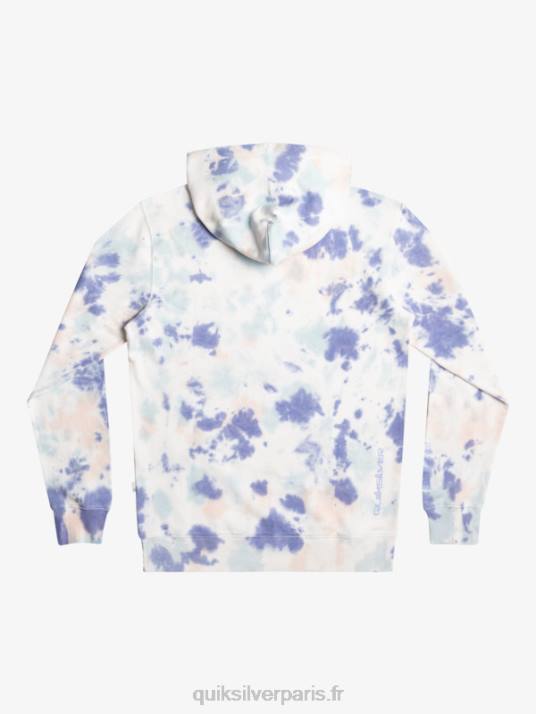 Hommes Quiksilver sweat à capuche tie-dye nuageux D6PT1502 pêche fouet nuageux tie dye