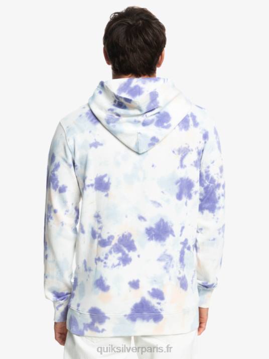 Hommes Quiksilver sweat à capuche tie-dye nuageux D6PT1502 pêche fouet nuageux tie dye