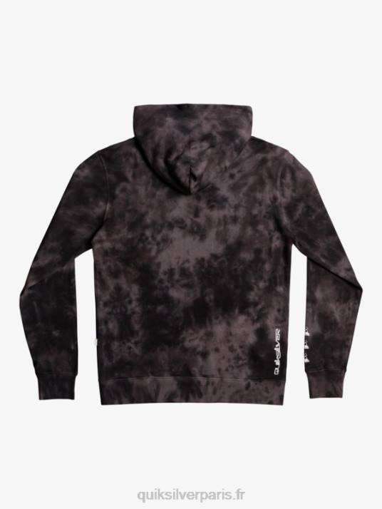 Hommes Quiksilver sweat à capuche tie-dye nuageux D6PT1503 teinture noire nuageuse