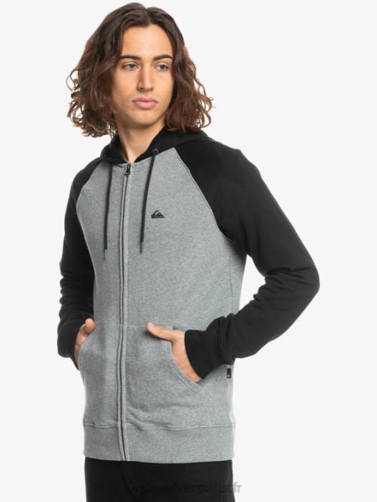 Hommes Quiksilver sweat à capuche zippé Essentials D6PT1513 blazer marine/lgh