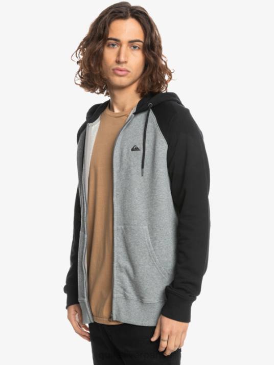Hommes Quiksilver sweat à capuche zippé Essentials D6PT1513 blazer marine/lgh