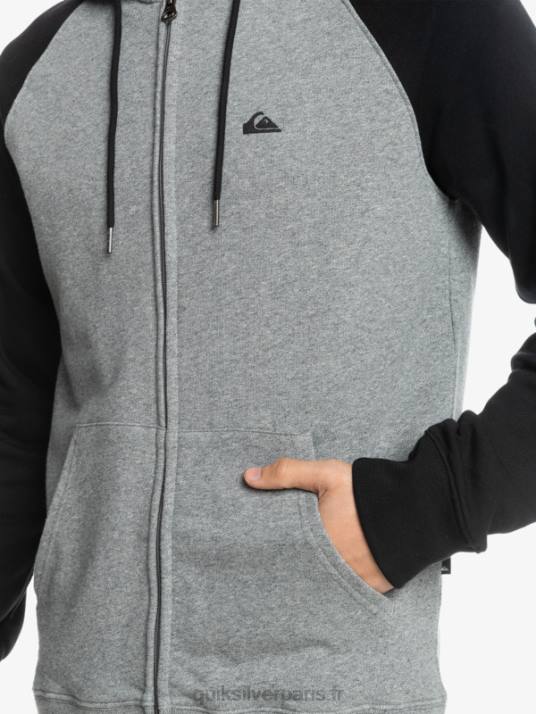 Hommes Quiksilver sweat à capuche zippé Essentials D6PT1513 blazer marine/lgh