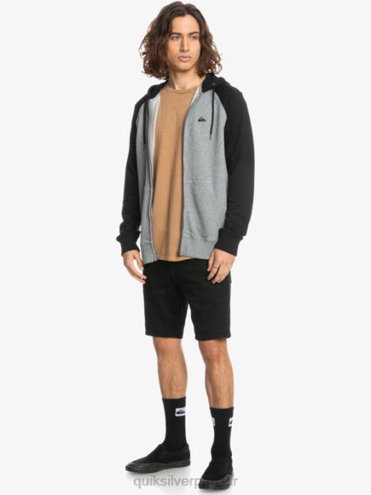Hommes Quiksilver sweat à capuche zippé Essentials D6PT1513 blazer marine/lgh