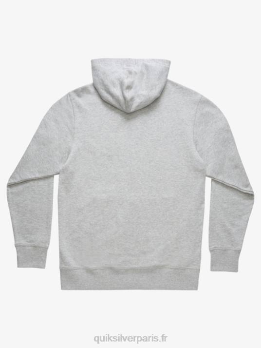 Hommes Quiksilver sweat à capuche zippé waterman after surf D6PT1419 gris clair chiné