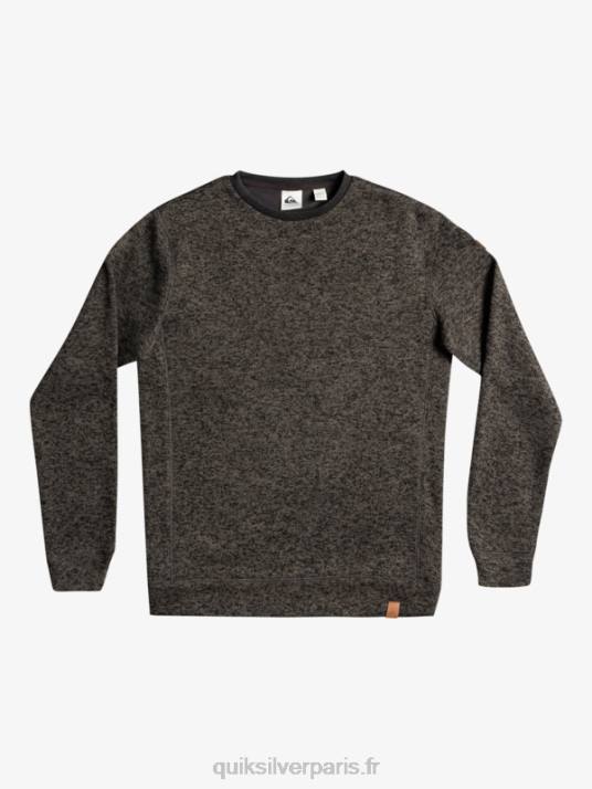 Hommes Quiksilver sweat keller D6PT1423 chiné gris foncé