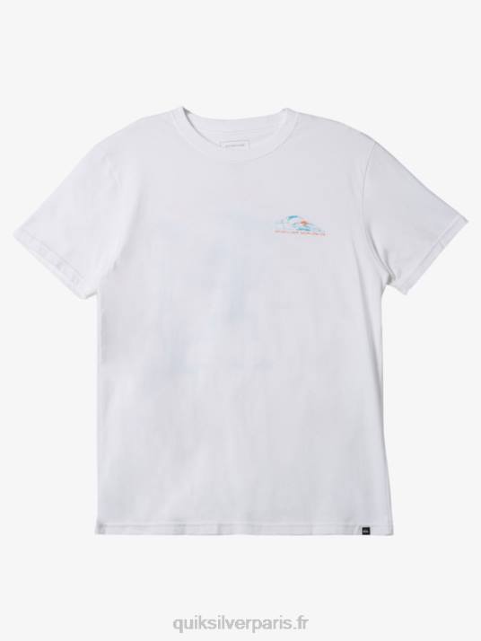 Hommes Quiksilver T-shirt D6PT576 blanc