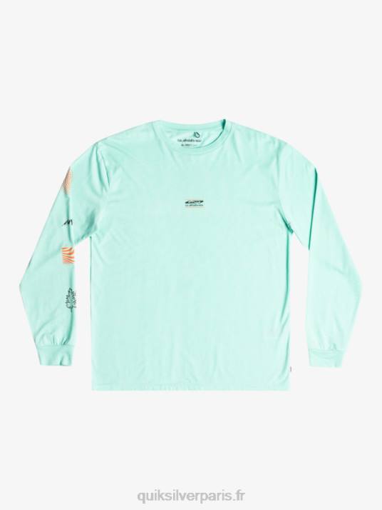 Hommes Quiksilver fragment de nature t-shirt à manches longues D6PT1037 verre de plage
