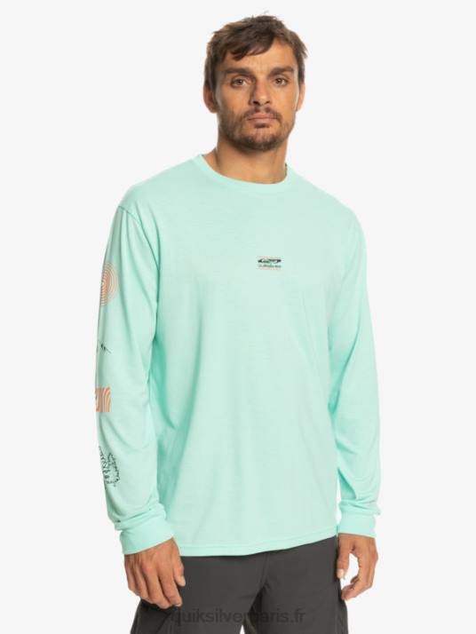 Hommes Quiksilver fragment de nature t-shirt à manches longues D6PT1037 verre de plage