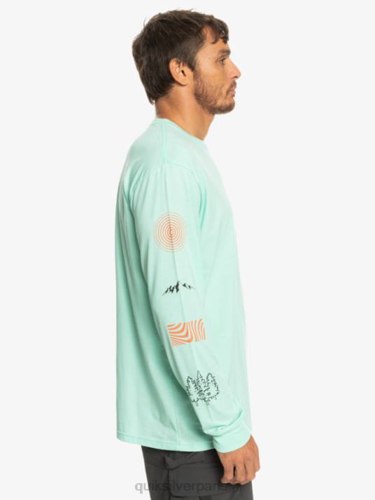 Hommes Quiksilver fragment de nature t-shirt à manches longues D6PT1037 verre de plage