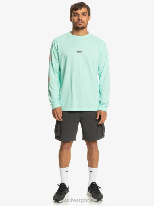 Hommes Quiksilver fragment de nature t-shirt à manches longues D6PT1037 verre de plage