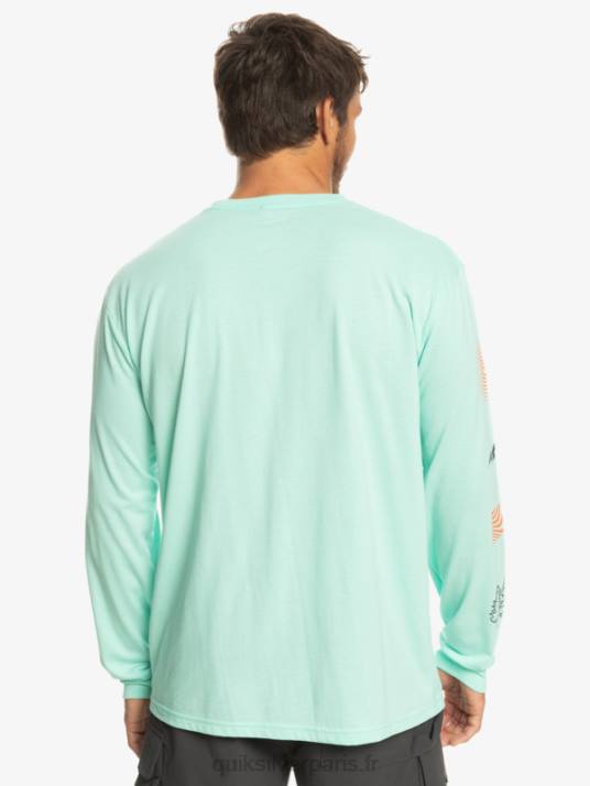 Hommes Quiksilver fragment de nature t-shirt à manches longues D6PT1037 verre de plage