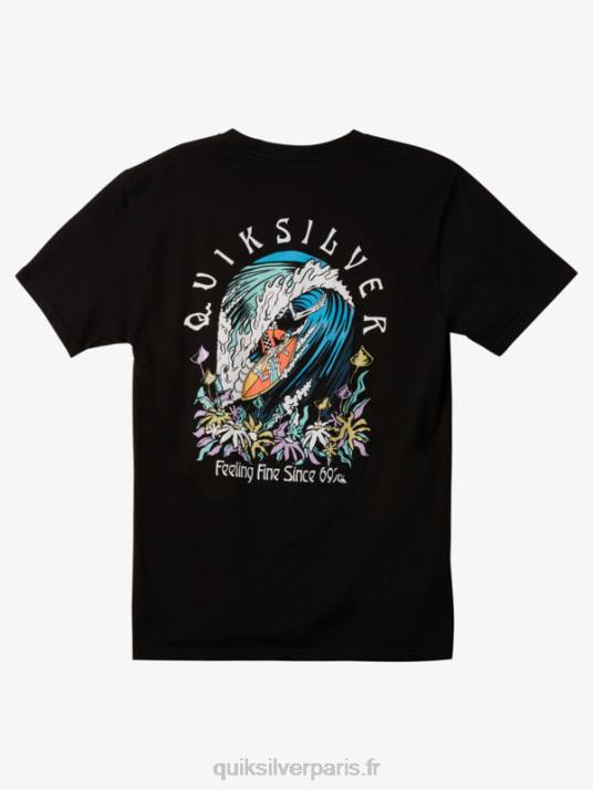 Hommes Quiksilver le t-shirt baril original D6PT1172 noir