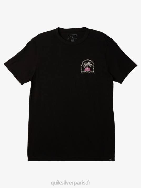 Hommes Quiksilver le t-shirt ondulation D6PT187 noir