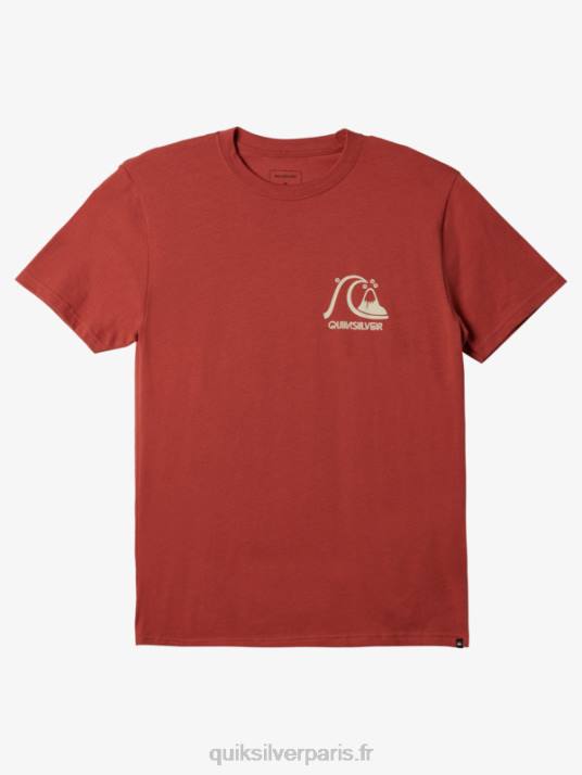Hommes Quiksilver le tee-shirt original D6PT1069 Marsala