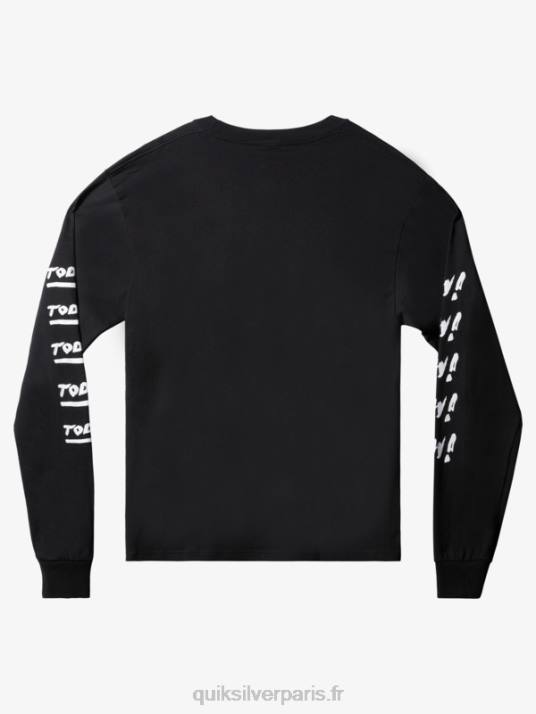 Hommes Quiksilver natas maintenant t-shirt à manches longues D6PT1635 noir