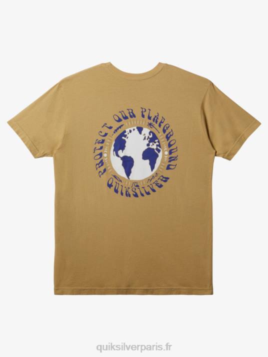 Hommes Quiksilver protégez notre aire de jeux t-shirt D6PT294 taos taupe