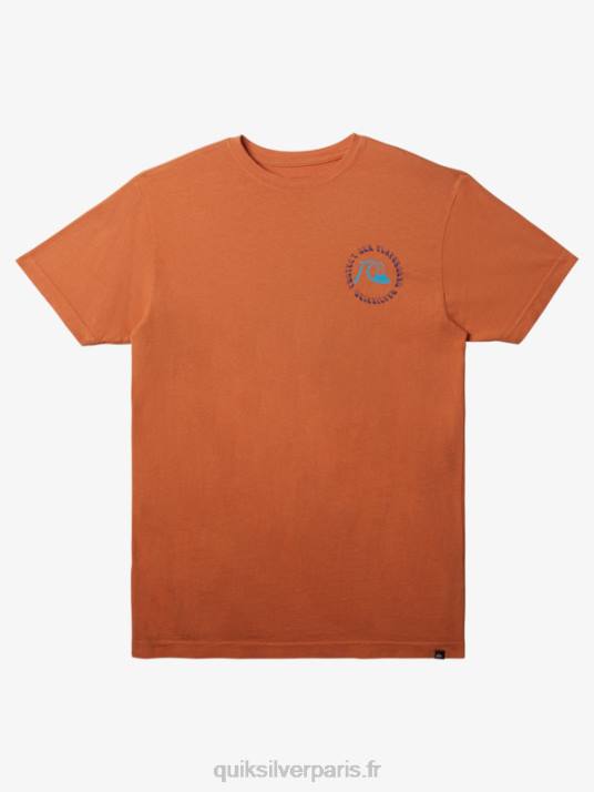 Hommes Quiksilver protégez notre aire de jeux t-shirt D6PT295 bronzer au cuivre