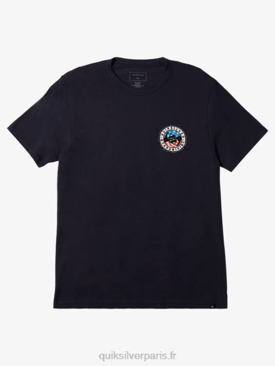 Hommes Quiksilver t-shirt amusant d'été D6PT468 blazer bleu marine