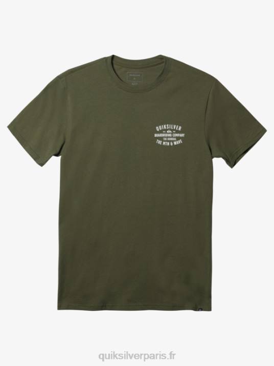 Hommes Quiksilver t-shirt blocage de surf qs D6PT959 trèfle à quatre feuilles