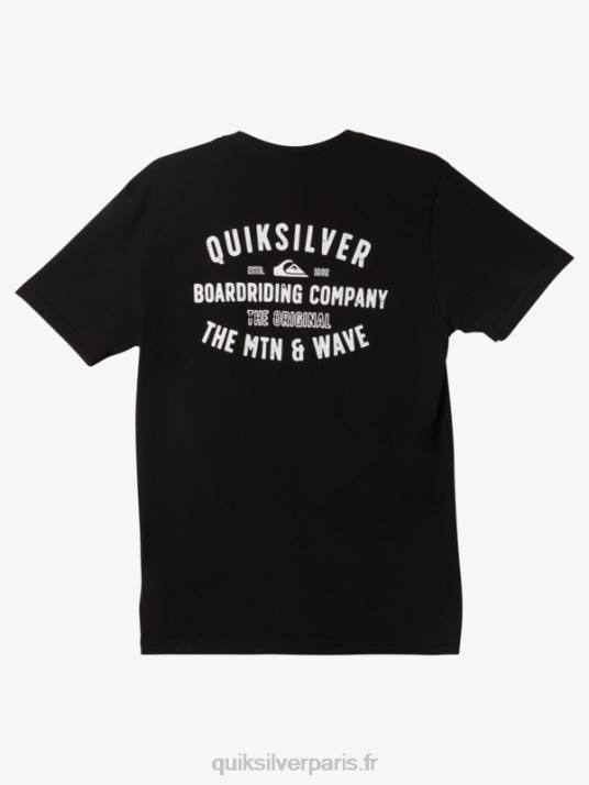 Hommes Quiksilver t-shirt blocage de surf qs D6PT960 noir