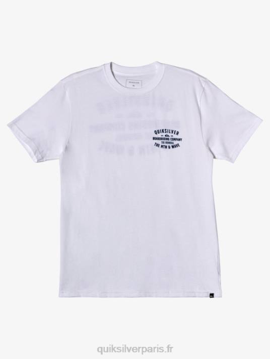 Hommes Quiksilver t-shirt blocage de surf qs D6PT962 blanc