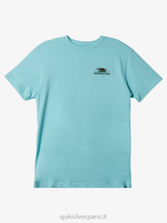 Hommes Quiksilver t-shirt brigade locale californienne D6PT724 ange bleu
