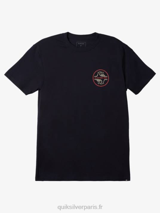 Hommes Quiksilver t-shirt à bulles de base D6PT1025 blazer bleu marine