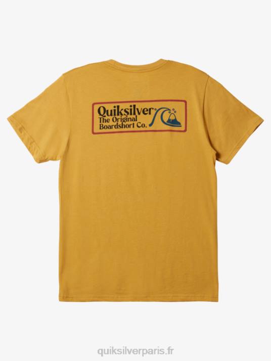 Hommes Quiksilver t-shirt carré biz mod D6PT1190 bruyère or brillant