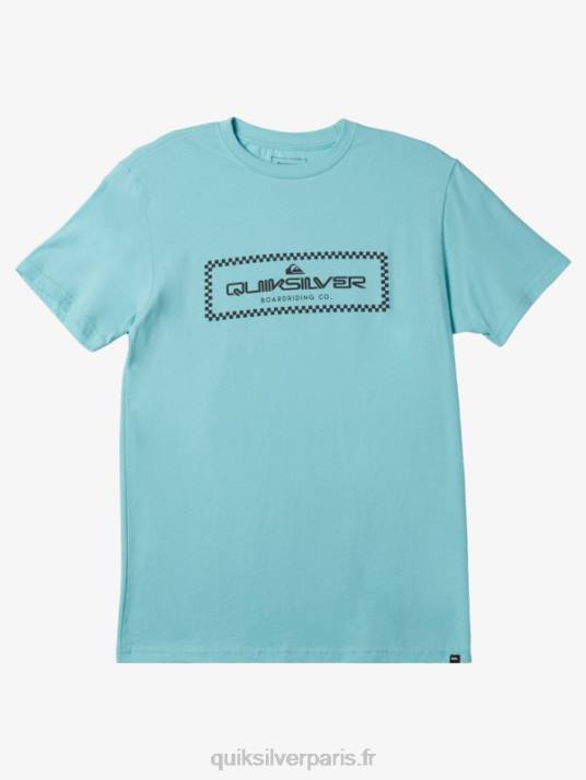 Hommes Quiksilver t-shirt à carreaux D6PT509 ange bleu