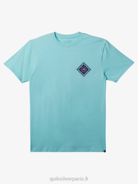 Hommes Quiksilver t-shirt clearview D6PT393 ange bleu