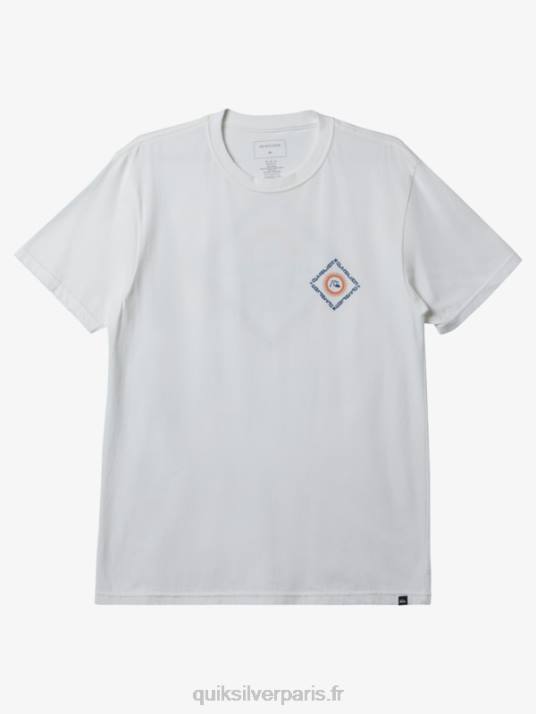 Hommes Quiksilver t-shirt clearview D6PT394 blanc