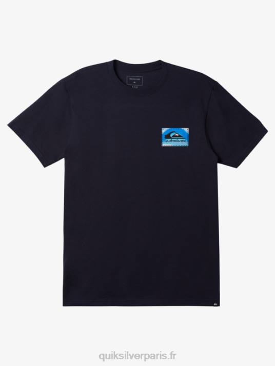 Hommes Quiksilver t-shirt color flow D6PT1202 blazer bleu marine