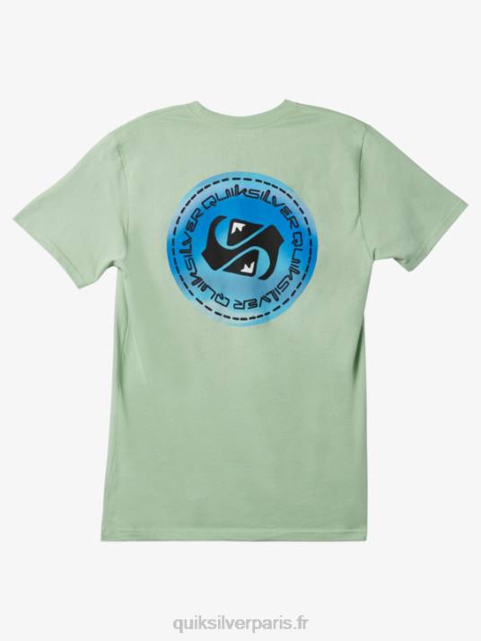 Hommes Quiksilver t-shirt color flow D6PT1203 épinette