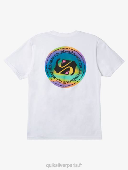 Hommes Quiksilver t-shirt color flow D6PT1205 blanc