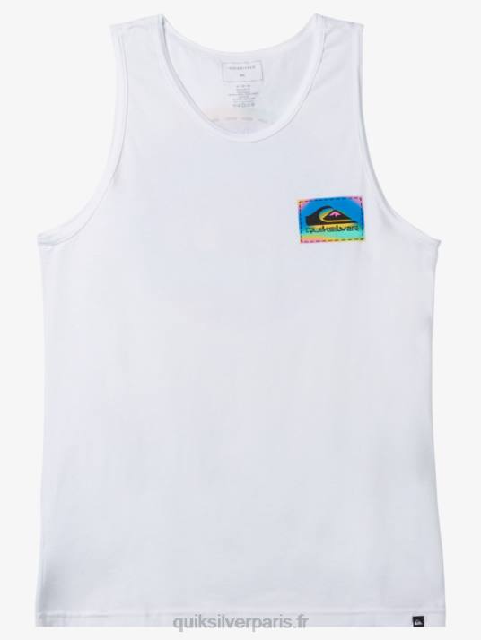Hommes Quiksilver t-shirt color flow D6PT1332 blanc