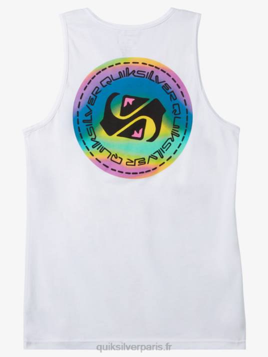 Hommes Quiksilver t-shirt color flow D6PT1332 blanc