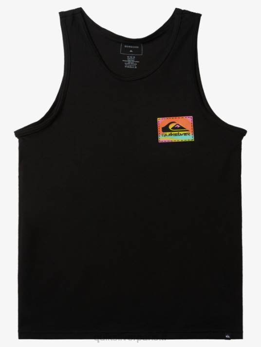 Hommes Quiksilver t-shirt color flow D6PT1333 noir