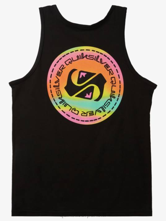Hommes Quiksilver t-shirt color flow D6PT1333 noir