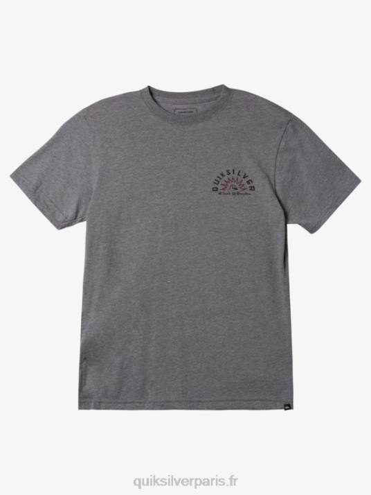 Hommes Quiksilver t-shirt contes d\'eau mod D6PT969 gris moyen chiné