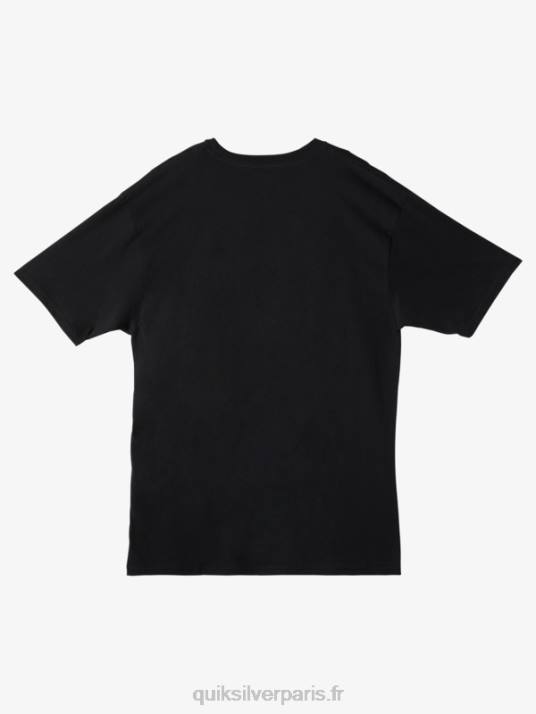 Hommes Quiksilver t-shirt contes de poissons waterman D6PT58 noir