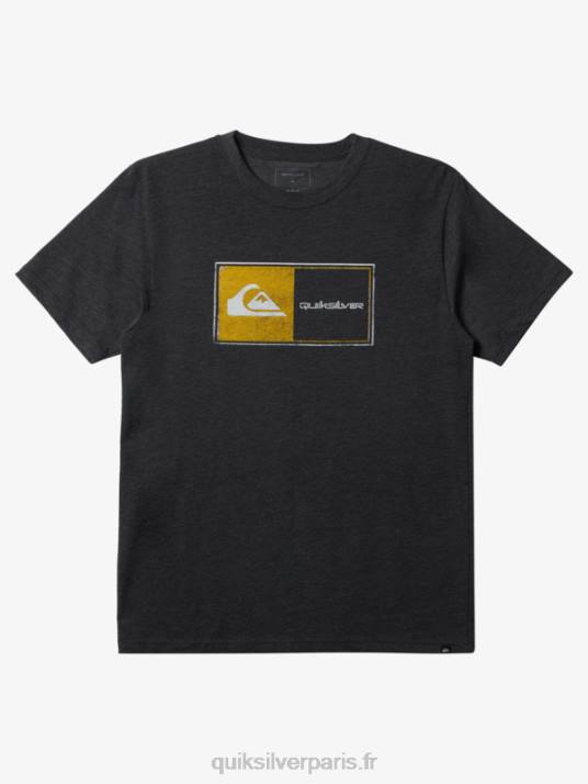 Hommes Quiksilver t-shirt core lockup D6PT159 bruyère anthracite